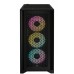 Carcasa Corsair iCUE 4000D RGB Airflow Mid-Tower, fara sursa, neagra Carcasa Corsair iCUE 4000D RGB Airflow Mid-Tower, fara sursa, neagra