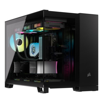 Carcasa Corsair iCUE LINK 2500X Mid Tower, sticlă securizată, Black