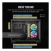 Carcasa Corsair iCUE LINK 2500X Mid Tower, sticlă securizată, Black