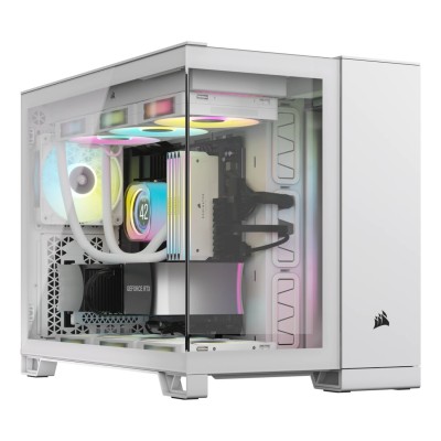Carcasa Corsair iCUE LINK 2500X Mid Tower, sticlă securizată, White