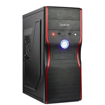 Carcasa Spacer Mercury, Mid-Tower, sursa 450W, neagra