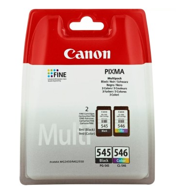 Cartuse cerneala Canon Combo Pack PG-545 Black + CL-546, 8 ml / 9ml, compatibil Canon Pixma MX495/MG2450/MG2455