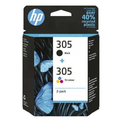 Cartuse Cerneala Combo Pack Original HP 305, Negru/Color