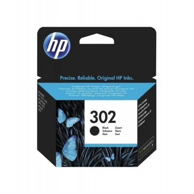 Cartus Cerneala Original HP 302, Black, compatibil DeskJet 2130 AIO, 3639 AIO