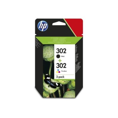 Cartus Cerneala Original HP 302, 2 in 1 Black + Tri-color, 3.5 & 4 ml, compatibil DeskJet2130/D3639