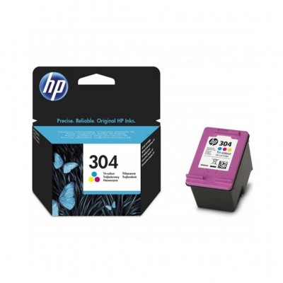 Cartus Cerneala Original HP 304, Tri-color, 2 ml, compatibil DeskJet 2630/2632 AIO