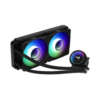 Cooler CPU Aerocool Mirage L240, Iluminare ARGB, 2 x 120 mm Ventilatoare