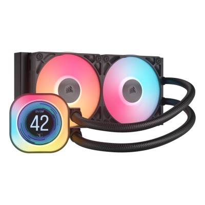Cooler CPU Corsair iCUE LINK TITAN 240 RX LCD, Lichid (AIO), 2x120mm, RGB