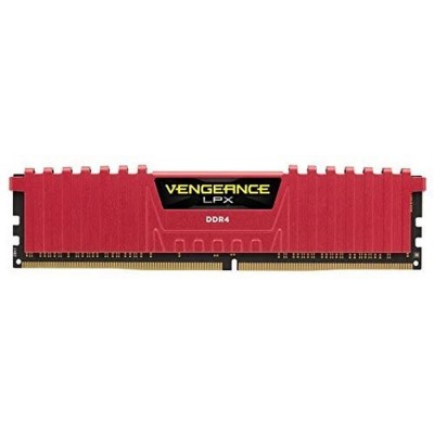 Memorie RAM DIMM Corsair Vengeance LPX 8GB (1x8GB), DDR4 2666MHz, CL16, 1.2V, black, XMP 2.0 RED.