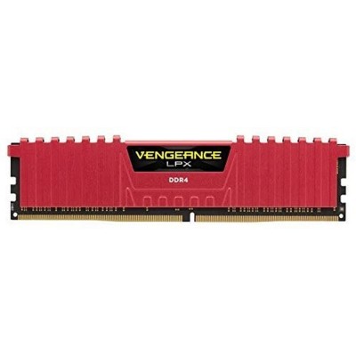 Memorie RAM DIMM Corsair Vengeance LPX 8GB (1x8GB), DDR4 2400MHz, CL16, 1.2V, red, XMP 2.0