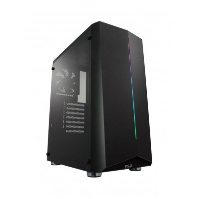 Carcasa FSP CMT 150, ATX, Mid Tower, Neagra, Fara sursa