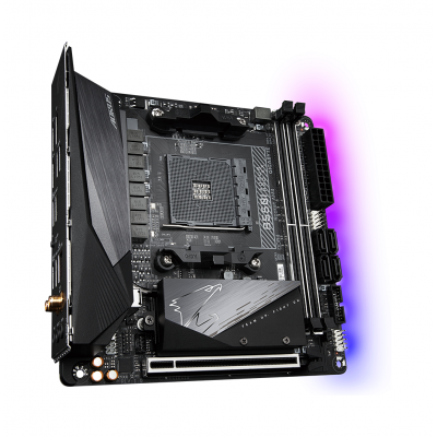 Placa de baza Gigabyte B550I AORUS PRO AX, socket AM4  