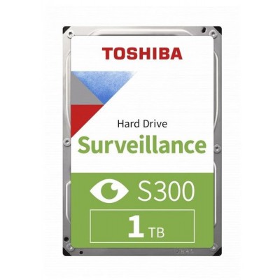HDD intern Toshiba S300 Surveillance, 3.5 inch, 1 TB, 64 MB