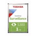 HDD intern Toshiba S300 Surveillance, 3.5 inch, 1 TB, 64 MB