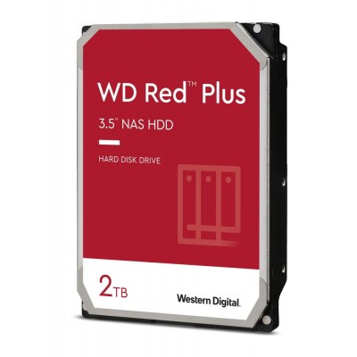 HDD intern WD Red Plus, 3.5 inch, 2 TB, 5400 RPM, 64 MB