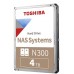 HDD  Toshiba N300, 4TB, 3.5-inch, SATA-3, 7200rpm, 128MB,