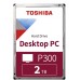 HDD  Toshiba, P300, 2TB, 3.5-inch SATA-3, 7200rpm, 64MB