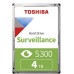 HDD  Toshiba S300, 4TB, 3.5-inch, SATA-3, 7200rpm, 128MB