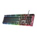 Kit Gaming Trust GXT 838 Azor, 2 in 1, Negru, USB, Tastatura cu Iluminare Rainbow + Mouse Optic cu 3000 DPI