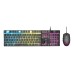 Kit Gaming Trust GXT 838 Azor, 2 in 1, Negru, USB, Tastatura cu Iluminare Rainbow + Mouse Optic cu 3000 DPI
