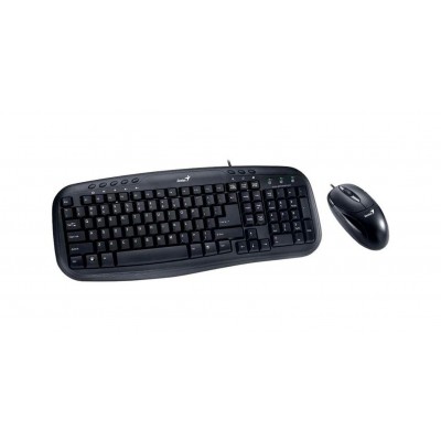 Kit Genius KM-210, 2 in 1, Tastatura cu 104 Taste + Mouse Optic cu 1000 DPI