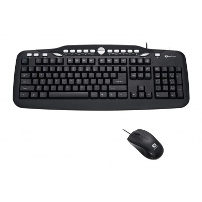 Kit Serioux MKM5500, 2 in 1, Negru, USB, Tastatura + Mouse Optic