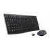 Kit Wireless Logitech MK270, 2 in 1, Negru, USB, Tastatura Anti-spill + Mouse