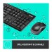 Kit Wireless Logitech MK270, 2 in 1, Negru, USB, Tastatura Anti-spill + Mouse