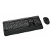 Kit Wireless Microsoft Desktop 3000, 2 in 1, Negru, USB, Tastatura Anti-spill + Mouse