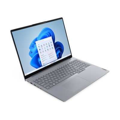 Laptop Lenovo ThinkBook 16 Gen 8 cu procesor Intel Core 5 210H până la 4.8GHz, 16" 1920 x 1200 px IPS, 60Hz, 16GB DDR5, 512GB SSD, Intel Graphics, Windows 11 Pro, Arctic Grey, 1 an, Courier sau Carry-in