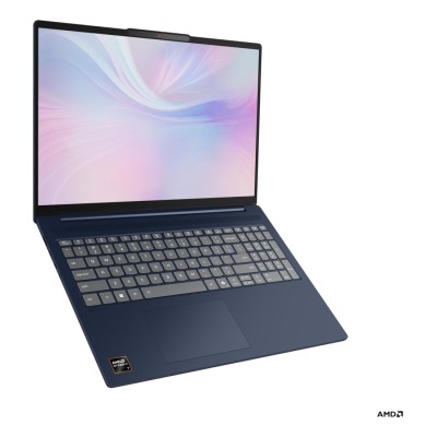 Laptop Lenovo IdeaPad Slim 5 cu procesor AMD Ryzen AI 5 340 până la 4.8GHz, 16" 2880 x 1800 px OLED, 120Hz, 16GB DDR5, 1TB SSD, AMD Radeon 840M, Fără sistem de operare, Cosmic Blue, 2 ani, Courier sau Carry-in