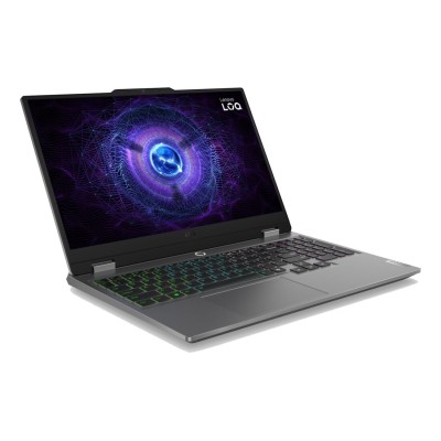 Laptop Lenovo LOQ 15 Gaming cu procesor Intel Core i5-12600HX până la 4.6GHz, 15.6" 1920 x 1080 px IPS, 144Hz, 16GB DDR5, 512GB SSD, NVIDIA GeForce RTX 3050, Fără sistem de operare, Luna Grey, 2 ani, Courier sau Carry-in