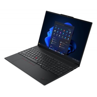 Laptop Lenovo ThinkPad E16 Gen 3 cu procesor Intel Core 7 până la 5.2GHz, 16" 1920 x 1200 px IPS, 60Hz, 32GB DDR5, 1TB SSD, Intel Graphics, Windows 11 Pro, Negru, 1 an, pick-up & return