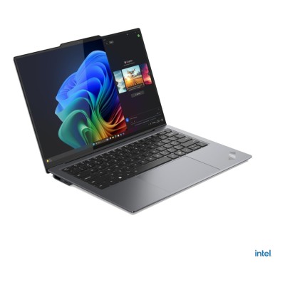 Laptop Lenovo ThinkPad X9-14 Gen 1 cu procesor Intel Core Ultra 7 258V până la 4.8GHz, 14" 2880 x 1800 px OLED, 120Hz, Touch, 32GB LPDDR5x, 2TB SSD, Intel Arc Graphics, Windows 11 Pro, Gri, 3 ani, Courier sau Carry-in