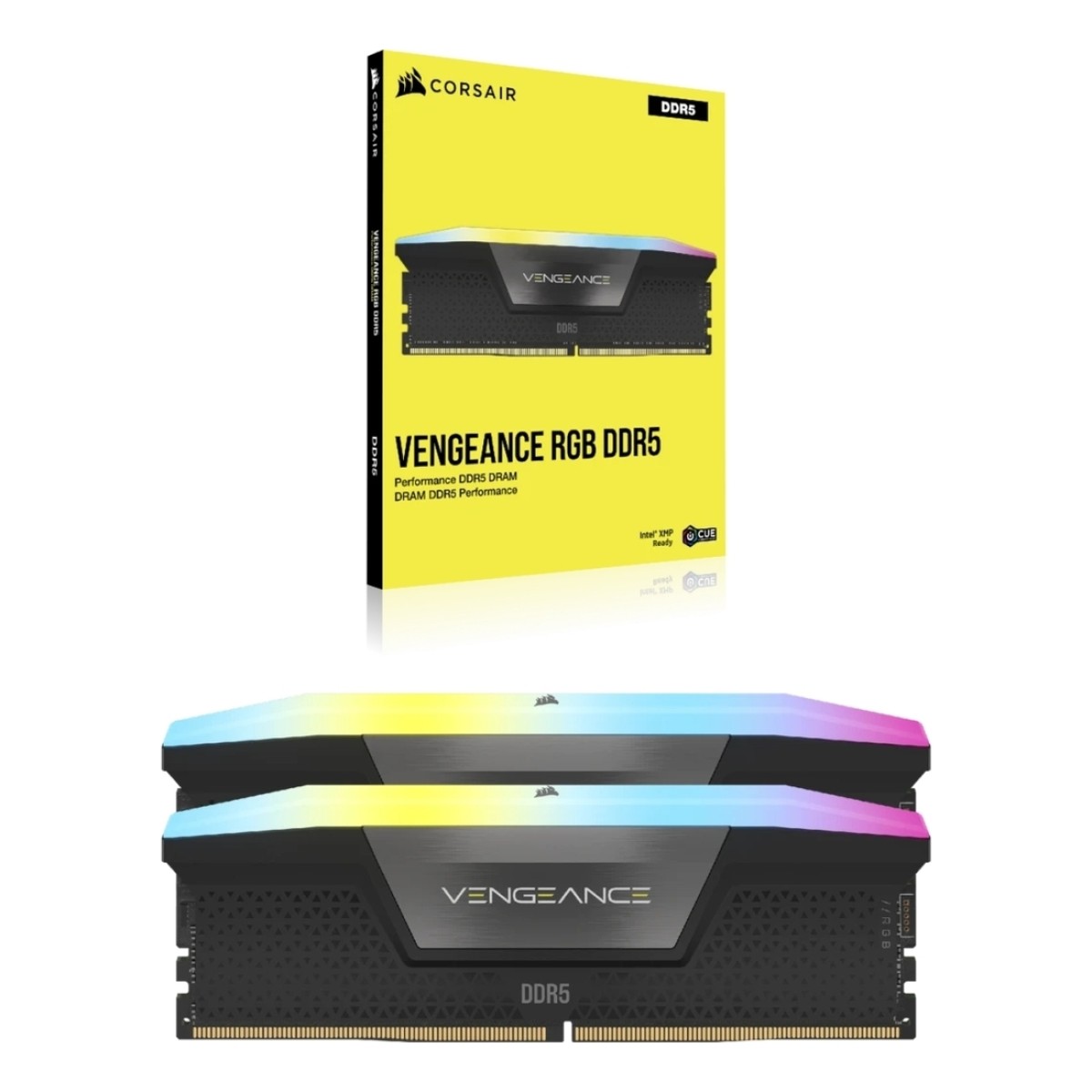 Memorie RAM Corsair VENGEANCE RGB 32GB DDR5 5600MHz CL40, Kit Dual