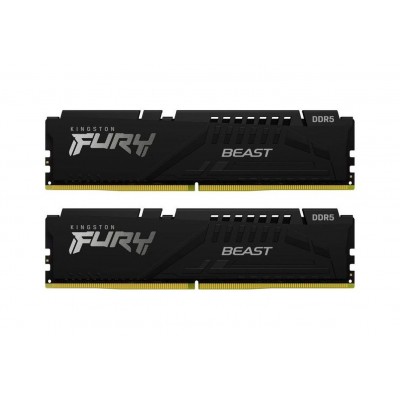 Memorie RAM Kingston Fury Beast, DDR5, 32 GB (2x16 GB), 5200 Mhz, CL 40