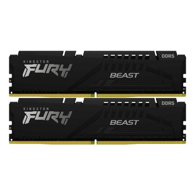 Memorie RAM Kingston FURY Beast 64GB DDR5 6000MHz CL40, Kit Dual Channel 