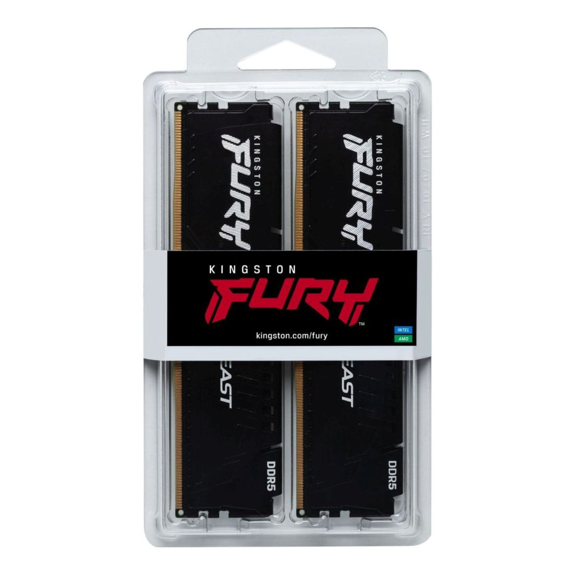 Kingston FURY BEAST DDR5 32GB② Memorie RAM Kingston FURY Beast 32GB (2x16GB) DDR5 6000MHz CL30