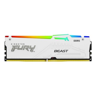 Memorie RAM Kingston FURY Beast RGB 16GB DDR5 6000MHz CL36, White