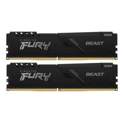 Memorie RAM Kingston FURY Beast 64GB DDR4 3200MHz CL16, Kit Dual Channel 