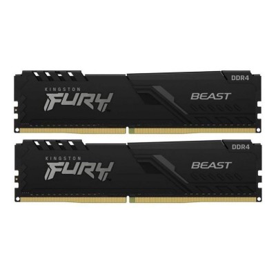 Memorie RAM Kingston FURY Beast RGB 16GB DDR4 3200MHz CL16, Kit Dual Channel 