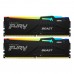 Memorie RAM Kingston FURY Beast RGB 32GB DDR5 6000MHz CL40, Kit Dual Channel