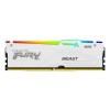 Memorie RAM Kingston FURY Beast RGB 32GB DDR5 5600MHz CL40, White