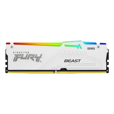 Memorie RAM Kingston FURY Beast RGB 16GB DDR5 6000MHz CL40, White