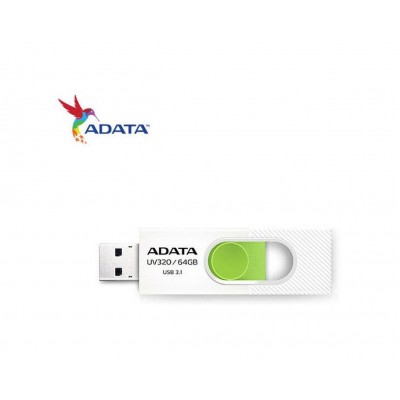 Memorie USB Adata UV320, 64 GB, USB 3.1, Alb/Verde