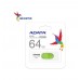 Memorie USB Adata UV320, 64 GB, USB 3.1, Alb/Verde