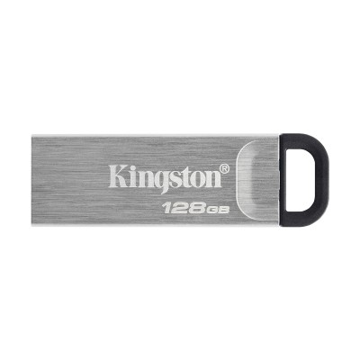 Memorie USB Kingston DataTraveler Keyson, 128GB, USB 3.2, Metalic, Silver