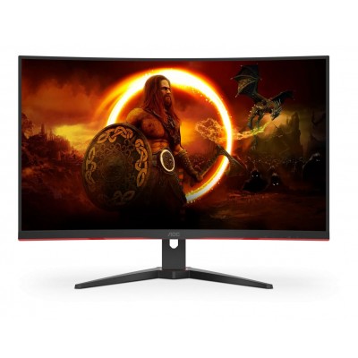 Monitor Curbat Gaming AOC C32G2AE/BK, 31.5 inch, Full HD, 4 ms, 165 Hz, Negru