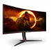 Monitor Curbat Gaming AOC CU34G2X/BK, 34 inch, Ultra Wide QHD, 4 ms, 144 Hz, Negru