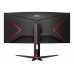 Monitor Curbat Gaming AOC CU34G2X/BK, 34 inch, Ultra Wide QHD, 4 ms, 144 Hz, Negru